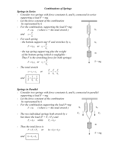 parallel and series spring equations