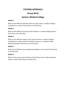 Group Task  Systems Approach in medical education