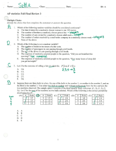 ExamView - fall stats final review ch 6 7 answers