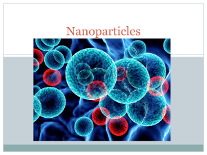 Nanoparticles (Chemistry)