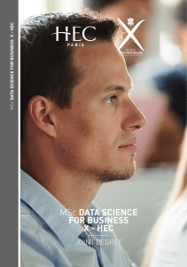 MSc Data Science for Business X - HEC