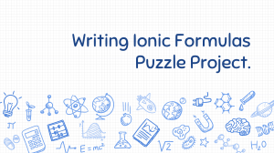 Writing Ionic Formula Puzzle (Instruction)