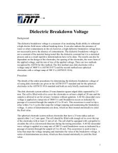 Dielectric Breakdown Voltage