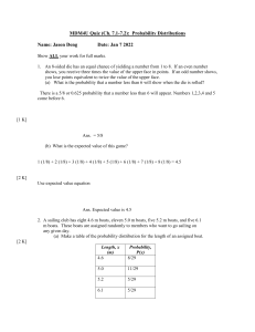 MDM4U (Ch.7.1-7.2) Quiz - Probability Distributions (1) (1)
