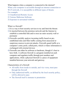 Firewalls-summary