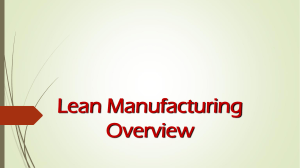 00 - Lean Manufacturing Overview