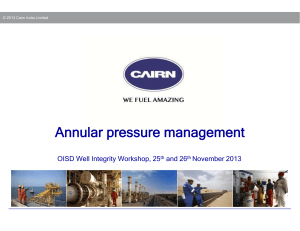 Annulus pressure management - OISD Nov 2013 - final rev