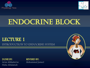 1  introduction to endocrine system