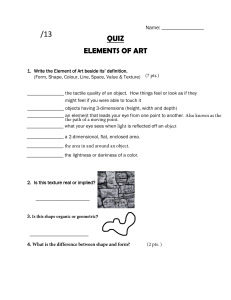 Elements of Art Quiz
