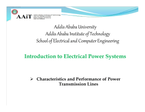 Chapter 4 CharacteristicsandPerformanceofPower TransmissionLines