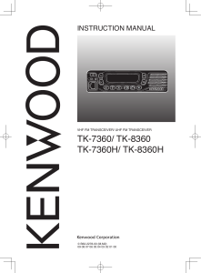 Kenwood TK-7360/TK-8360