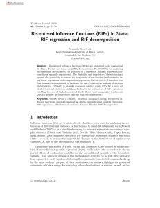Recentered influence functions (RIFs) in Stata