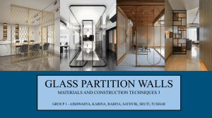 GROUP 1 - GLASS PARTITIONS