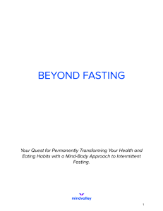 Beyond Fasting Workbook 