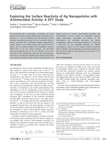 Exploring the Surface Reactivity of Ag Nanoparticles with Antimicrobial Activity; A DFT Study