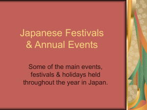 PPT Japanese Festivals  Annual Events-1