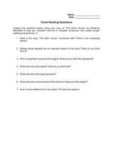 The Doll's House Close Reading Questions