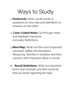 Ways to Study