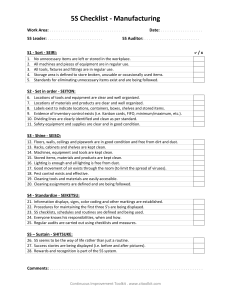 5s audit checklist 