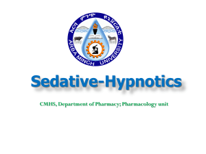 Sedative-Hypnotics last std