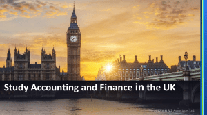 Study Accounting and Finance in the UK-