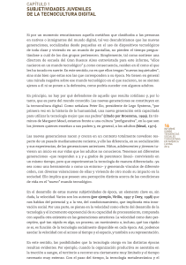 Lugo y Toranzos -- Capitulo 1 Subjetividades juveniles de la tecnocultura digital --SITEAL Las Políticas TIC en los sistemas educativos de América Latina -- Siteal IIPE UNESCO