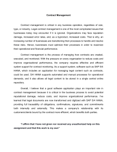 Assignment 2.1 (Contract Management)