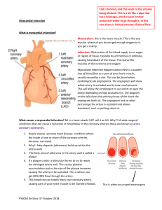 Myocardial infarction- De silva 5th oct
