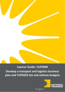 Logistics Business Plan