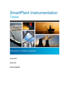 SmartPlant Instrumentation Tutorial