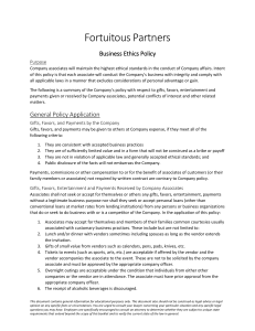 Business Ethics Sample Policy sample