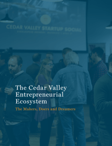 The Cedar Valley Ecosystem- Makers, Doers, Dreamers