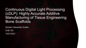 Continuous Digital Light Processing (cDLP)