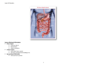Lower GI Disorders notes