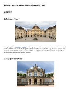 EXAMPLE STRUCTURES OF BAROQUE ARCHITECTURE