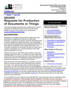 sbs-discovery-request-for-production-of-documents-or-things