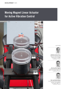 Moving Magnet Linear Actuator for Active Vibration Control