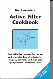 Active Filter Cookbook - Don Lancaster (1995)