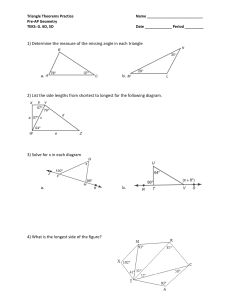 Triangle Theorems Practice