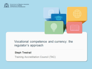 PP TPF14 S4 - Steph Trestrail - Vocational Competence and Currency