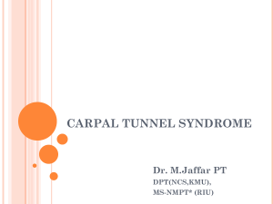 1 Carpal Tunnel Syndrome