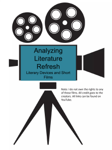 Analyzing Literature using Short Films (Gr. 9-12) 