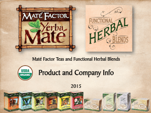 mate factor tea presentation 2016