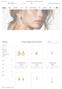 Hoop Earrings Women UK Online - CM Jewellery Design