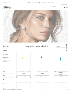 Hoops Earrings Women UK Online from CM Jewellery Design