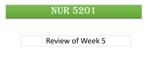 Review of Week 5 for students