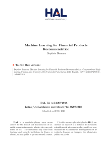 thesis MachineLearningForFinancialProductsRecommendation