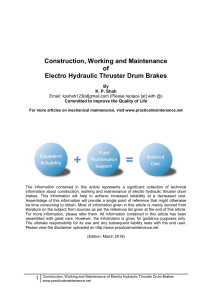 Construction-Working-and-Maintenance-of-Electro-Hydraulic-Thruster-Drum-Brakes