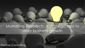 Marketing Research Strategic tool for business growth