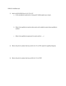 CHM1211 Acid Base quiz